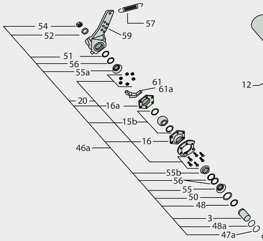 [AMAT3-101602] Gigant Set lagar compl. pentru 1 bucsa - compl. pentru o bucsa