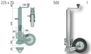 AL-KO Roata sprijin VK 60-BLH-255 SB - vollautomatisch klappbar