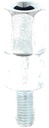 Adaptor arbore - M6 filet dreapta Suport arbore oval / 6,5 x 8 mm