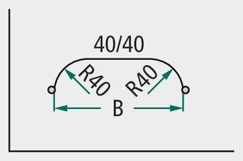 [AMAT3-101807] Aripă ST VZ o. H B260 L2000 S1500 2000 mm