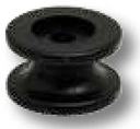 Buton rotund Plastic, montabil pe ambele părți
