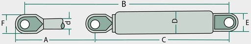 [AMAT3-102134] Stabilus Arc pneumatic 570 mm