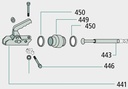 Levier frana de mana - Dimensiunea X - 21 mm