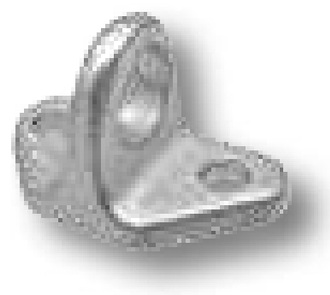 [AMAT3-102152] Fiting - suport perete despartitor, pentru suport carlig, 1-orificiu, 60 x 40 mm