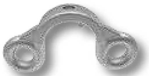 [AMAT3-102154] Fiting - suport perete despartitor, 2-orificiu, 130 mm lungi