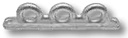 Fiting - suport perete despartitor, 3-orificii 190 x 25 mm