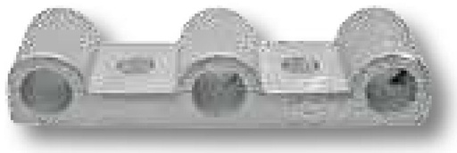 [AMAT3-102167] Fiting - pentru suportul pivotului, suport pentru peretele lateral, 3-orificii 122 x 38 mm