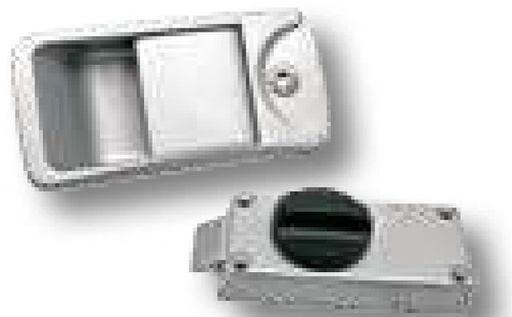 [AMAT3-102174] Lacat de usa - din 3 buc., cu 2 chei, culoarea pe exterior argintie, 156,5 x 76,2