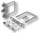 Set bride de prindere - 2 bucăți, pentru tub Ø 70 mm, rotund