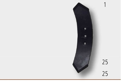 [AMAT3-103933] Varf de brazdar 250 x 120 x 12 mm