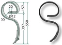 Dinte cultivator - cpl. cu brazdar