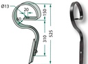 Dinte cultivator 525 mm