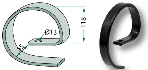 [AMAT3-104024] Arc dublu - pentru gheara elastica combi