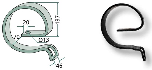 [AMAT3-104027] Arc de intarire 45 x 10 mm