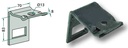 Suport - cu arc de ranforsare, pentru cadru 60 x 60 pentru dinte cultivator 45 x 12
