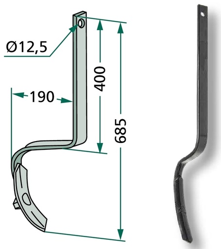 [AMAT3-104060] Dinte - cu tot cu brazdar