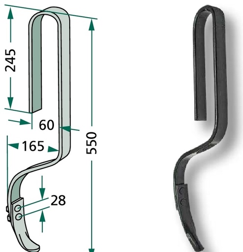 [AMAT3-104073] Dinte - cu tot cu brazdar