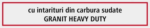 [AMAT3-103513] Heavy Duty Brazdar - cu plăci din metal dur lipite