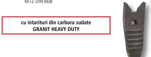 [AMAT3-103544] Heavy Duty Varf de brazdar - cu plăci din metal dur lipite