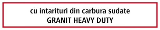 [AMAT3-103547] Heavy Duty Brazdar cu aripi - Stânga cu plăci din metal dur lipite