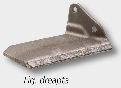 [AMAT3-103564] Heavy Duty Brazdar cu aripi - "Delta Flex", dreapta cu intarituri din carbura sudate