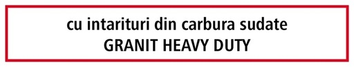 [AMAT3-103582] Heavy Duty Brazdar - cu plăci din metal dur lipite