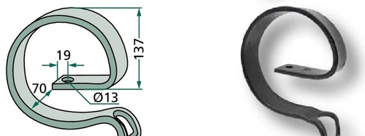 [AMAT3-104206] Arc de intarire 60 x 10 mm