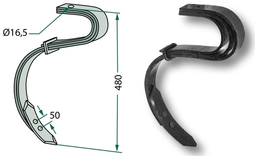[AMAT3-104232] Dinte - 2 1/2 straturi