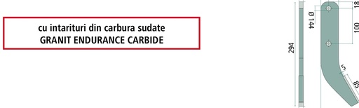 [AMAT3-103625] ENDURANCE Carbide Cuțit freză 294 mm