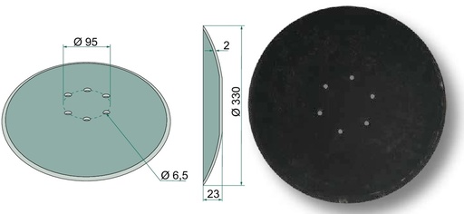 [AMAT3-104988] Disc de semanat - plat, Ø 330 x 2 mm
