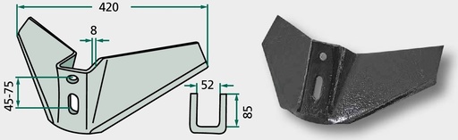 [AMAT3-104265] Aripă brăzdar - Unghi de lucru = 15°