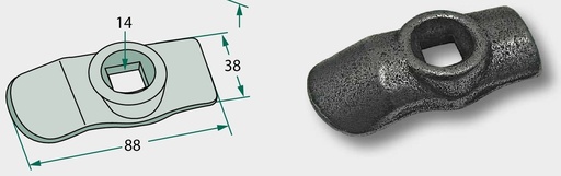 [AMAT3-104271] Suport 88 x 38 x 6 mm