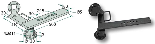 [AMAT3-105044] Butuc disc - cu suport, varianta centrala