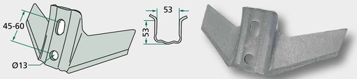 [AMAT3-104314] Aripă brăzdar 300 x 6 mm