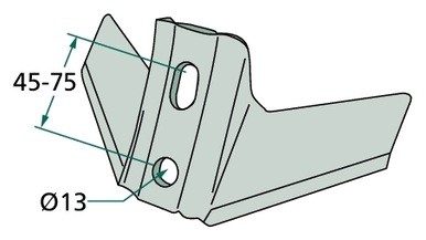 [AMAT3-104315] Aripă brăzdar 300 x 6 mm