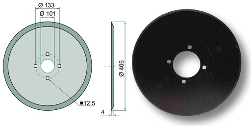[AMAT3-105092] Disc de semanat - 406 x 4 mm