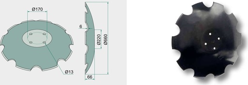 [AMAT3-103746] Taler disc - zimtat 660 x 6 mm