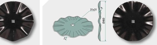 [AMAT3-105104] Taler disc - dintat, Ø 660 x 6 mm