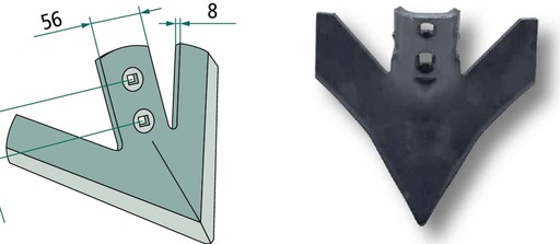 [AMAT3-104357] Brazdar laba de gasca - Raza= 300