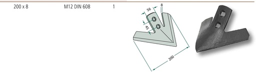 [AMAT3-104358] Brăzdar tip ,,labă de gâscă” - Raza= 300