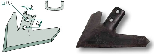 [AMAT3-103865] Brazdar „laba de gasca” - Unghi de lucru = 50°