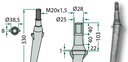 Stift tensionare spiralat - 10 x 70 mm