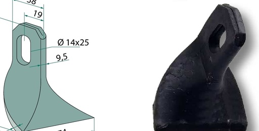 [AMAT3-105262] Cutit tocatoare 85 mm