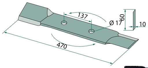 [AMAT3-105270] Cutit 470 mm