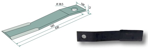 [AMAT3-105282] Cutit tocatoare 630 mm