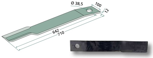 [AMAT3-105284] Cutit tocatoare 710 mm