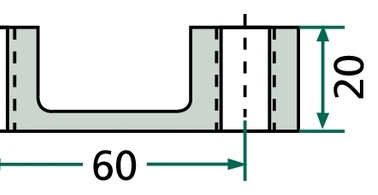 [AMAT3-105765] Placa filetata HD - M16 x 1,5 mm