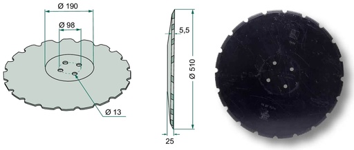 [AMAT3-105312] Taler disc - dinti fini, Ø 510 x 5,5 mm