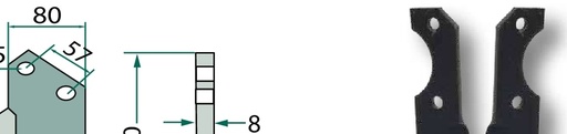 [AMAT3-105911] Cutit freza - dreapta