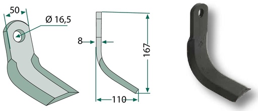 [AMAT3-105448] Y-Messer 167 mm
